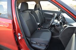 The front seats are well padded and offer a good view out thanks to the low-set dashboard.